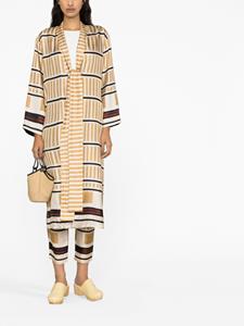 Lorena Antoniazzi Jurk met abstracte print - Beige