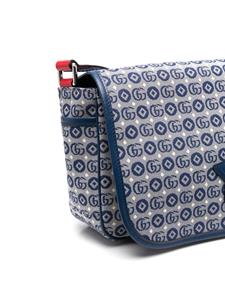 Gucci Kids Messengertas met logopatch - Blauw