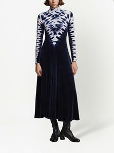 Proenza Schouler Jurk met tie-dye print - Blauw
