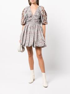 Ulla Johnson Jurk met pofmouwen - Grijs
