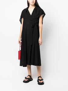 Issey Miyake Asymmetrische jurk - Zwart