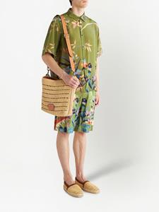 ETRO Crossbodytas met gevlochten detail - Bruin