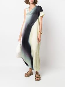 Issey Miyake Asymmetrische jurk - Groen