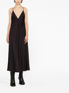 Jil Sander Jurk met V-hals - Zwart