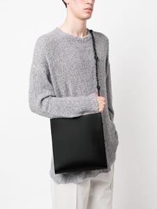 Jil Sander Tangle leren schoudertas - Zwart