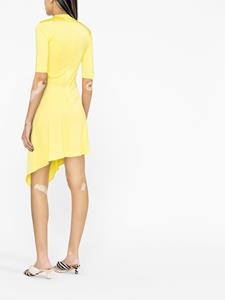 Stella McCartney Jurk met asymmetrische afwerking - Geel
