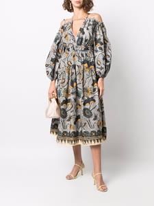 Ulla Johnson Jurk met bloemenprint - Beige