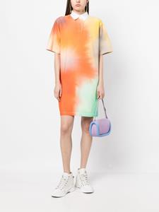 Maison Kitsuné Jurk met abstracte print - Oranje