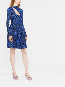 Versace Jurk met lange mouwen - Blauw