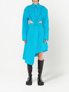 JW Anderson Jurk met gedraaide top - Blauw