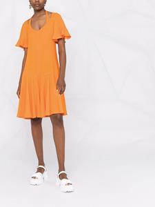 Stella McCartney Jurk met V-hals - Oranje