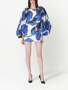 Carolina Herrera Jurk met ballonmouwen - Wit