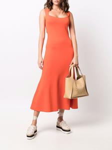Stella McCartney Mouwloze jurk - Oranje
