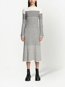 Proenza Schouler Gestreepte jurk - Wit