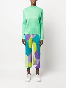 Pleats Please Issey Miyake Cropped plooibroek - Geel