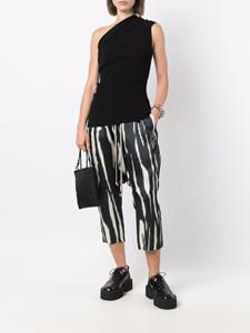 Rick Owens Broek met verlaagd kruis - Zwart