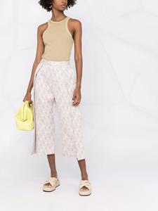 Henrik Vibskov Broek met bloemen jacquard - Roze