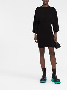 Rick Owens DRKSHDW Jurk met gesmockte taille - Zwart