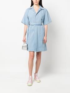 Kenzo Jurk met gestrikte taille - Blauw