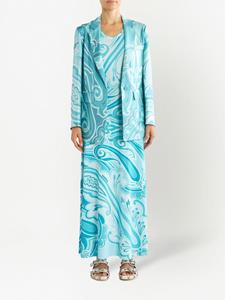 ETRO Jurk met grafische print - Blauw