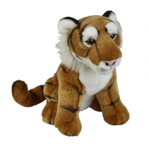 Pluche bruine tijger knuffel 28 cm speelgoed -