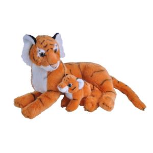 Pluche oranje tijger met welpje knuffels cm speelgoed -