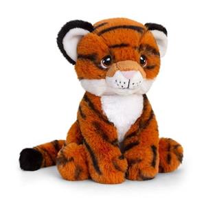 Pluche tijger knuffel van 18 cm -