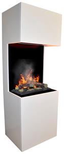 Dekokamin Beethoven OMC 400, Wasserdampfkamin mit 3D Feuer mit integriertem Knistereffekt
