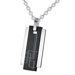 Mendes Luxe mannen kettinghanger Geometric Tag