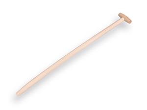 Plusjop Schopsteel  Import  essen  gebogen, ongewaxt 100cm