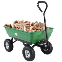 Gardebruk Bolderwagen/ Tuinkar Groen 3.4x1.7x3ft met Kiepfunctie