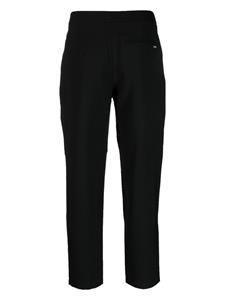 Armani Exchange high-waisted cropped trousers - Zwart