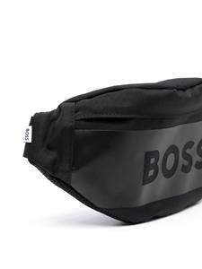 BOSS Kidswear embroidered-logo belt bag - Zwart