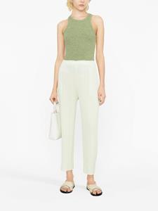 Pleats Please Issey Miyake Cropped broek - Groen