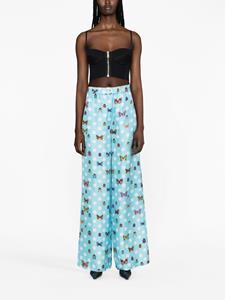 Versace Broek met wijde pijpen - Blauw