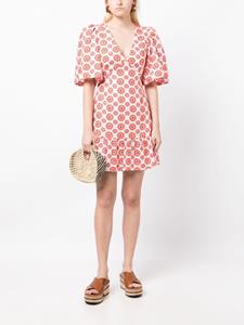 RHODE Mariana floral-print dress - Wit