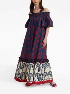 La DoubleJ Jurk met grafische print - Blauw