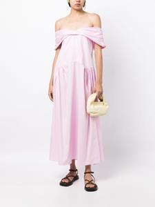 Kika Vargas Vivian off-shoulder cotton dress - Roze