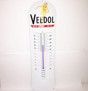 Fiftiesstore Veedol Motor Oil Emaille Thermometer