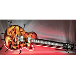 Fiftiesstore Kiss Gitaar Neon Verlichting 119 x 45 cm