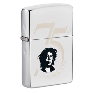 Fiftiesstore Zippo Aansteker Bob Marley 75th Anniversary