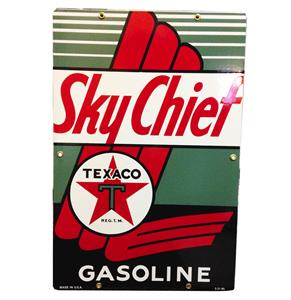 Texaco Sky Chief Emaille Logobord