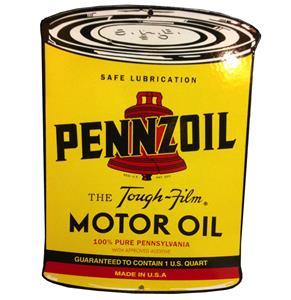 Pennzoil Motor Oil Can Emaille Logobord 27,5 X 19,5 cm