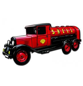 Fiftiesstore Shell Tanker Zwaar Metalen Bord