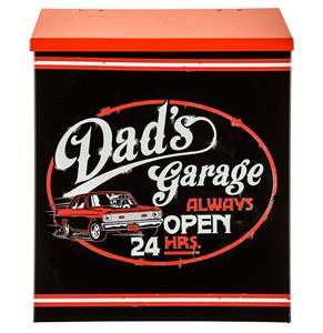 Fiftiesstore Metalen Dad's Garage Papieren Schoonmaak Rolhouder