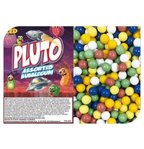 Pluto Assorted Bubble Gum - 12 mm - 7500 Per Box - 8.8 KG