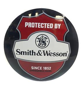Fiftiesstore Smith & Wesson Emaille Bord - 35 cm ø