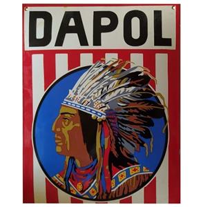 Fiftiesstore Dapol Emaille Bord - 12 x 9 cm