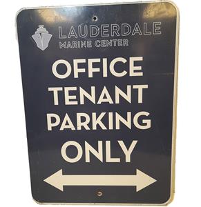 Fiftiesstore Lauderdale Office Parking Only Street Sign 60x45cm - Origineel