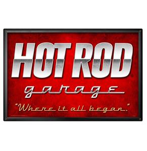 Fiftiesstore Hot Rod Garage Zwaar Metalen Bord XL